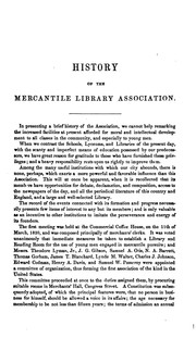 Cover of: A Catalogue of Books of the Mercantile Library Association: Of Boston, Together with the Act of ...
