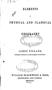 Cover of: Elements of Physical and Classical Geography