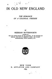 Cover of: In old New England by Hezekiah Butterworth