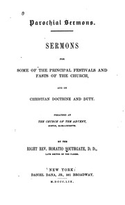 Cover of: Sermons for Some of the Principal Festivals and Fasts of the Church and on Christian Doctrine ...