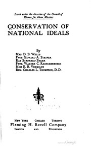 Cover of: Conservation of national ideals