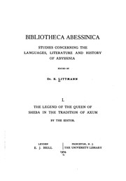 Cover of: The legend of the Queen of Sheba in the tradition of Axum
