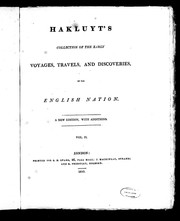 Cover of: Hakluyt's collection of the early voyages, travels, and discoveries of the English nation by Richard Hakluyt