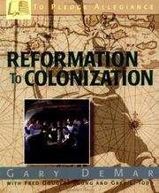 Cover of: Reformation to colonization