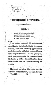Cover of: Theodore Cyphon: Or, The Benevolent Jew. A Novel ... by George Walker