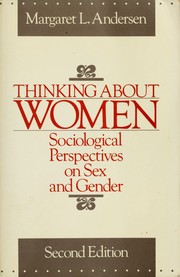 Cover of: Thinking about women by Margaret L. Andersen