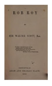 Cover of: Rob Roy\ by Sir Walter Scott