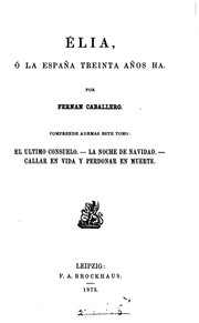 Cover of: Élia, ó la España treinta años ha