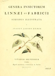 Cover of: Genera insectorum Linnaei et Fabricii iconibus illustrata