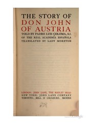 Cover of: The story of Don John of Austria