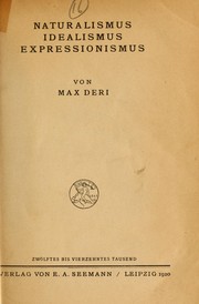 Cover of: Naturalismus, Idealismus, Expressionismus