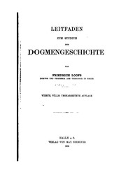 Cover of: Leitfaden zum studium der dogmengeschichte