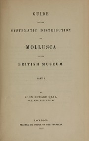 Cover of: Guide to the systematic distribution of Mollusca in the British Museum
