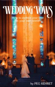 Cover of: Wedding vows: how to express your love in your own words