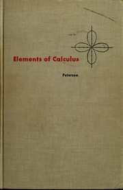 Cover of: Elements of calculus.