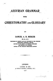 Cover of: Assyrian grammar with chrestomathy and glossary