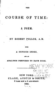 Cover of: The Course of Time: A Poem ...