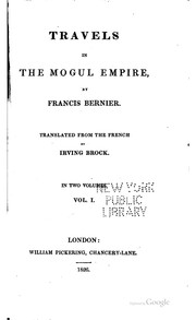 Cover of: Travels in the Mogul empire by Francois Bernier