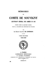 Cover of: Mémoires du comte de Souvigny, lieutenant général des armées du roi by Souvigny, Jean Grangnières comte de