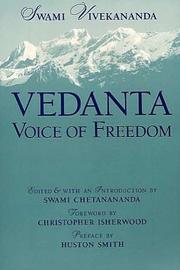 Cover of: Vedanta: voice of freedom