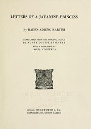 Cover of: Letters of a Javanese princess