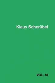 Cover of: Klaus Scherübel: VOL.13