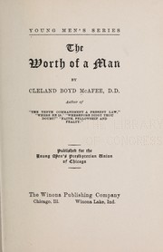 Cover of: The worth of a man