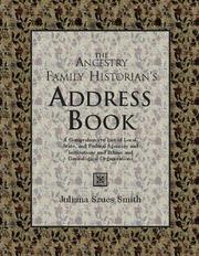 Cover of: The ancestry family historian's address book