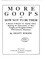 Cover of: More Goops and how Not to be Them: A Manual of Manners for Impolite Infants ...