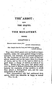 Cover of: The Abbot, Being the Sequel of the Monastery