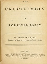 Cover of: The crucifixion: a poetical essay.