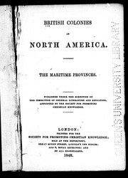 Cover of: British colonies in North America: the Maritime provinces