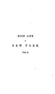 Cover of: High life in New York by Stephens, Ann S.