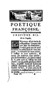 Cover of: Poétique françoise
