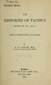 Cover of: The histories by P. Cornelius Tacitus