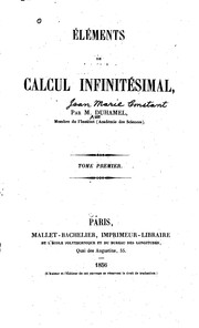 Cover of: Éléments de calcul infinitésimal
