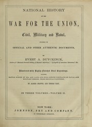 Cover of: History of the War for the Union by Evert A. Duyckinck