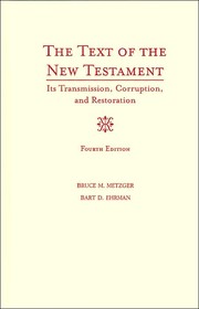 Cover of: The text of the New Testament by Bruce Manning Metzger