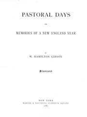 Cover of: Pastoral days: or, Memories of a New England year