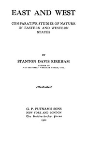 Cover of: East and West: comparative studies in nature in eastern and western states