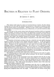 Cover of: Bacteria in relation to plant diseases by Erwin F. Smith