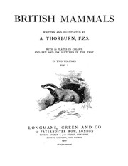 Cover of: British mammals by Archibald Thorburn
