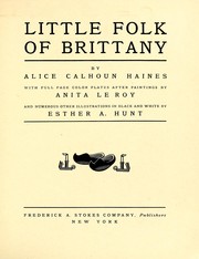 Cover of: Little folk of Brittany
