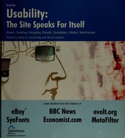 Cover of: Usability: the site speaks for itself