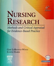 Cover of: Nursing research by [edited by] Geri LoBiondo-Wood, Judith Haber