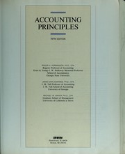 Cover of: Accounting principles by Roger H. Hermanson