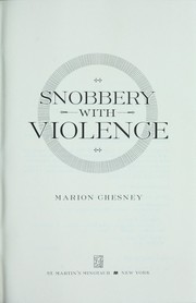 Cover of: Snobbery with Violence by M C Beaton Writing as Marion Chesney