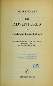 The adventures of Ferdinand Count Fathom by Tobias Smollett