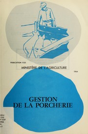 Cover of: Gestion de la porcherie