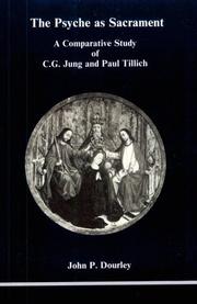 Cover of: C.G. Jung and Paul Tillich: the psyche as sacrament